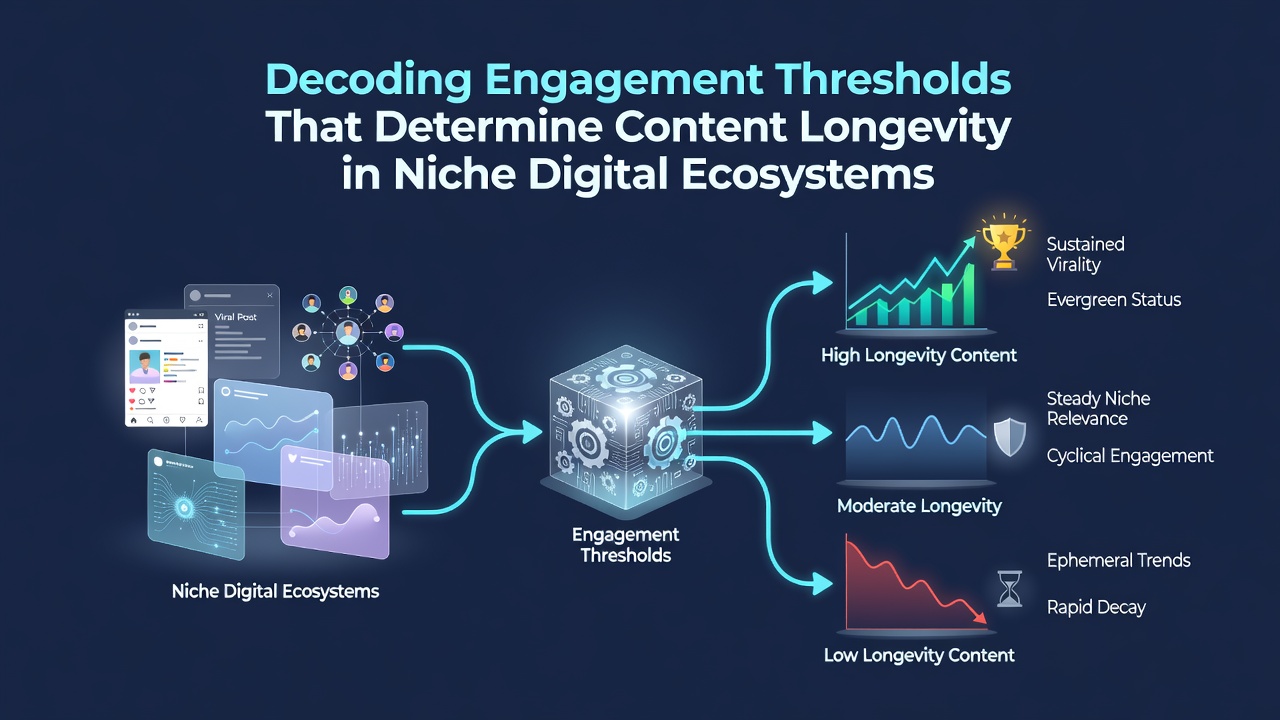 Graph showing engagement threshold data points across multiple niche platform types
